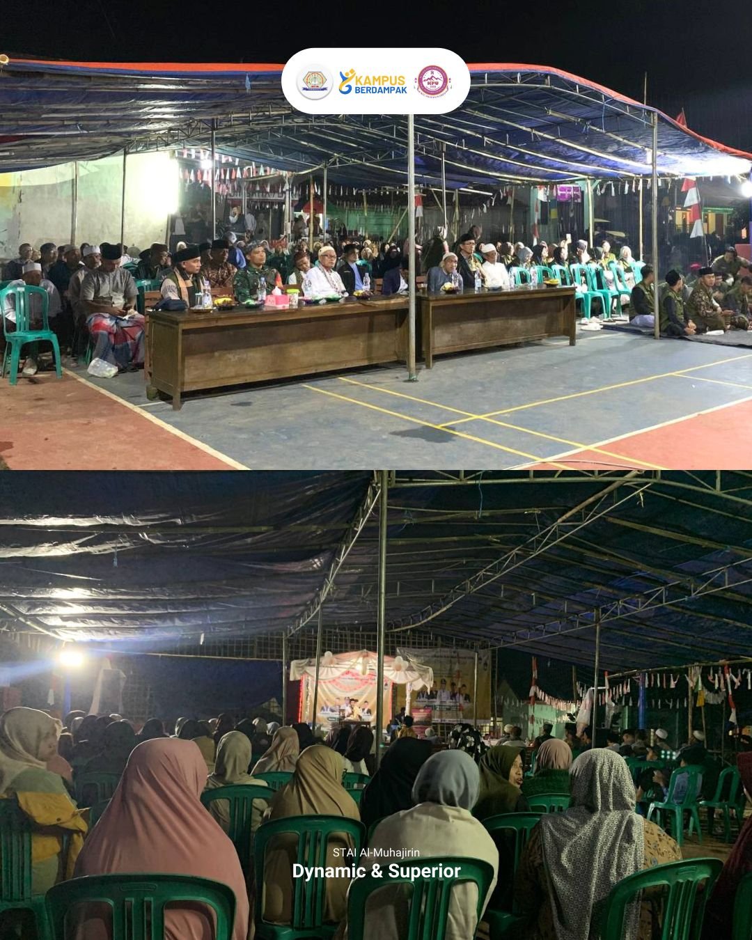 Mahasiswa STAI Al-Muhajirin Purwakarta Gelar Maulid Nabi dan Santunan Anak Yatim di Desa Gandamekar 